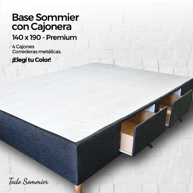 Sommier Cajonera2 Plazas TodoSommier.com